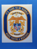 Navy Mustang Vinyl Decals