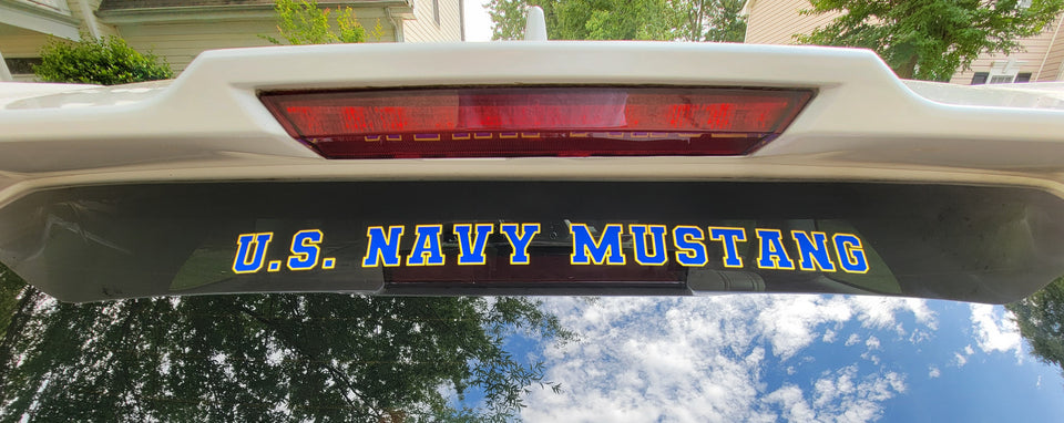 U.S. Navy Mustang Decal - 18 inches of Pure Brilliance