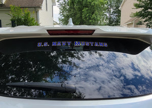 U.S. Navy Mustang Decal - 18 inches of Pure Brilliance