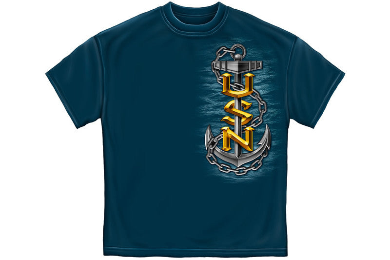 Navy Full Print Eagle Short Sleeve T Shirt – Mustang Loot